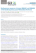 Cover page: Draft genome sequences of strains CBS6241 and CBS6242 of the basidiomycetous yeast Filobasidium floriforme