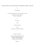 Cover page: Corporate Finance and the San Francisco Mining Share Market, 1860-1877