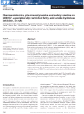 Cover page: Pharmacokinetics, pharmacodynamics and safety studies on URB937, a peripherally restricted fatty acid amide hydrolase inhibitor, in rats