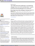 Cover page: The inflammasome pathway is activated by dengue virus non-structural protein 1 and is protective during dengue virus infection.