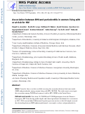 Cover page: Association between BMI and periodontitis in women living with or at risk for HIV