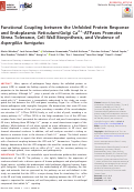 Cover page: Functional Coupling between the Unfolded Protein Response and Endoplasmic Reticulum/Golgi Ca2+-ATPases Promotes Stress Tolerance, Cell Wall Biosynthesis, and Virulence of Aspergillus fumigatus