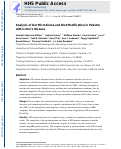 Cover page: Analysis of Gut Microbiome and Diet Modification in Patients with Crohn's Disease.