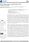 Cover page: Renal Lesions in Horses with Oleander (<i>Nerium oleander</i>) Poisoning.