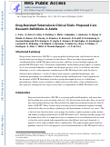 Cover page: Drug-resistant tuberculosis clinical trials: proposed core research definitions in adults