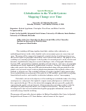 Cover page of Globalization in the World System: Mapping Change over Time