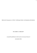 Cover page: Behavioral Consequences of Affect: Combining Evaluative and Regulatory Mechanisms