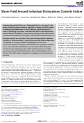 Cover page: Strain Field Around Individual Dislocations Controls Failure.