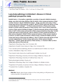 Cover page: Lewy body pathology in Alzheimer's disease: A clinicopathological prospective study