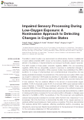 Cover page: Impaired Sensory Processing During Low-Oxygen Exposure: A Noninvasive Approach to Detecting Changes in Cognitive States