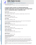 Cover page: Long-term primary results of accelerated partial breast irradiation after breast-conserving surgery for early-stage breast cancer: a randomised, phase 3, equivalence trial