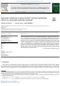 Cover page: Emissions reductions or green booms? General equilibrium effects of a renewable portfolio standard