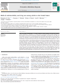 Cover page: Medical multimorbidity and drug use among adults in the United States.