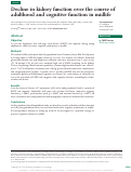 Cover page: Decline in kidney function over the course of adulthood and cognitive function in midlife.