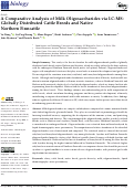 Cover page: A Comparative Analysis of Milk Oligosaccharides via LC-MS: Globally Distributed Cattle Breeds and Native Northern Finncattle.