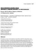 Cover page: Energy and Greenhouse Gas Impacts of Biofuels: A Framework for Analysis