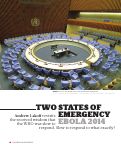 Cover page: Two States of Emergency: Ebola 2014