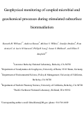 Cover page: Geophysical monitoring of coupled microbial and geochemical processes during stimulated subsurface bioremediation