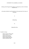 Cover page: Suffering and the struggle for recognition : lived experiences of the U.S. political asylum process