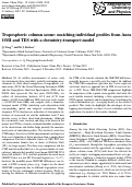 Cover page: Tropospheric column ozone: matching individual profiles from Aura OMI and TES with a chemistry-transport model