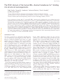 Cover page: The RCK1 domain of the human BKCa channel transduces Ca2+ binding into structural rearrangements