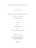 Cover page: Essays on the Economics of Recent Public Policies