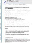 Cover page: Long-term effects of lifestyle and metformin interventions in DPP on bone density.