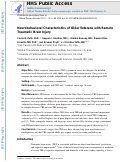 Cover page: Neurobehavioral Characteristics of Older Veterans With Remote Traumatic Brain Injury