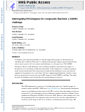 Cover page: Interrogating HIV integrase for compounds that bind- a SAMPL challenge