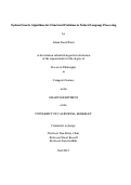 Cover page: Optimal Search Algorithms for Structured Problems in Natural Language Processing