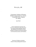 Cover page: Comparative Analysis of Housing Delivery Systems for Low-Income Households: Policy Options for Turkey