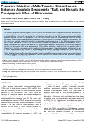 Cover page: Persistent Inhibition of ABL Tyrosine Kinase Causes Enhanced Apoptotic Response to TRAIL and Disrupts the Pro-Apoptotic Effect of Chloroquine