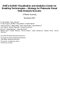 Cover page: DOE's SciDAC Visualization and Analytics Center for Enabling Technologies -- Strategy for 
Petascale Visual Data Analysis Success