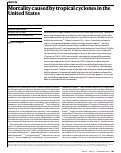 Cover page: Mortality caused by tropical cyclones in the United&nbsp;States.