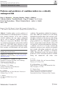 Cover page: Patterns and predictors of condition indices in a critically endangered fish