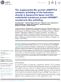 Cover page: The angiopoietin-like protein ANGPTL4 catalyzes unfolding of the hydrolase domain in lipoprotein lipase and the endothelial membrane protein GPIHBP1 counteracts this unfolding