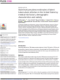 Cover page: State-level prevalence estimates of latent tuberculosis infection in the United States by medical risk factors, demographic characteristics and nativity