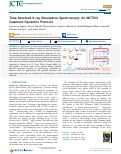 Cover page: Time-Resolved X-ray Absorption Spectroscopy: An MCTDH Quantum Dynamics Protocol.