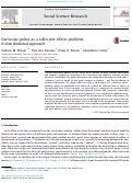 Cover page: Curricular policy as a collective effects problem: A distributional approach