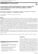 Cover page: Current trend in treatment of glioblastoma in Japan: a national survey using the diagnostic procedure combination database (J-ASPECT study-glioblastoma).