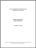 Cover page: Tritium calorimeter setup and operation