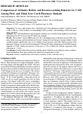 Cover page: Comparison of attitudes, beliefs, and resource-seeking behavior for CAM among first- and third-year Czech pharmacy students.