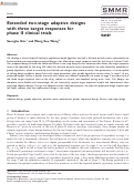 Cover page: Extended two-stage adaptive designswith three target responses forphase II clinical trials