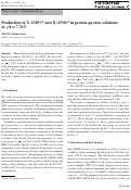 Cover page: Production of Σ(1385)± and Ξ(1530)0 in proton–proton collisions at s= 7 TeV