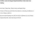 Cover page: Another Look into Oxygen Supplementation in the Acute Care Setting