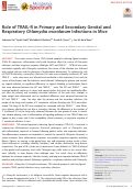 Cover page: Role of TRAIL-R in Primary and Secondary Genital and Respiratory Chlamydia muridarum Infections in Mice