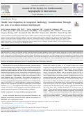 Cover page: Health Care Disparities in Congenital Cardiology: Considerations Through the Lens of an Interventional Cardiologist.