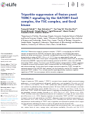 Cover page: Tripartite suppression of fission yeast TORC1 signaling by the GATOR1-Sea3 complex, the TSC complex, and Gcn2 kinase