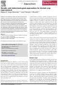 Cover page: Genetic and biotechnological approaches for biofuel crop improvement.