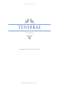 Cover page: Tenebrae